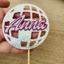 Disco Ball Cupcake Topper