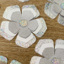 Silver Flower Gem Confetti