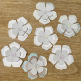 Silver Flower Gem Confetti