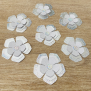 Silver Flower Gem Confetti