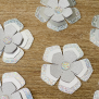 Silver Flower Gem Confetti