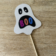 Ghost Boo Cupcake Topper