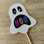 Ghost Boo Cupcake Topper