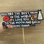 The Best Mum Cake Topper