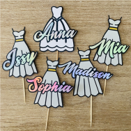 Bridal Party Cupcake Topper