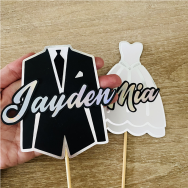 Bride Groom Cake Topper