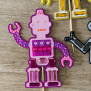 Robot Gem Cupcake Topper