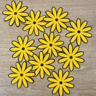 Yellow Daisy Confetti