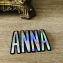 Iridescent Name Sticker