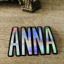 Iridescent Name Sticker