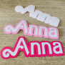 Pink Name Sticker