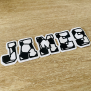 Soccer Name Sticker