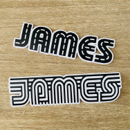 Car Racing Name Sticker