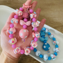 Cute Pink Hand Paint Chain