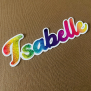 Rainbow Name Sticker