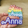 Rainbow Seven Name Sticker