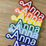 Rainbow Seven Name Sticker