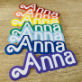 Rainbow Seven Name Sticker