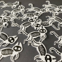 Cat Skeleton Confetti