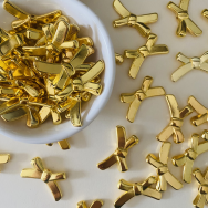 Gold Bow Beads