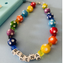 Polka Dot Rainbow Name Chain