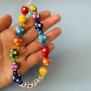 Polka Dot Rainbow Name Chain